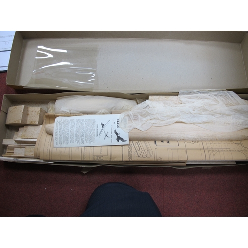 340 - Two Boxed Balsa Wood Model Aircraft Kits, comprising of Vernon Big Eagle Hllside Soaring Sailplane, ... 