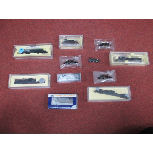 112 - Twenty 'N' Gauge Motorised Chassis for Spares/Repair, by Dapol and Farish 0-6-0, 4-6-0, 4-6-2 and di... 