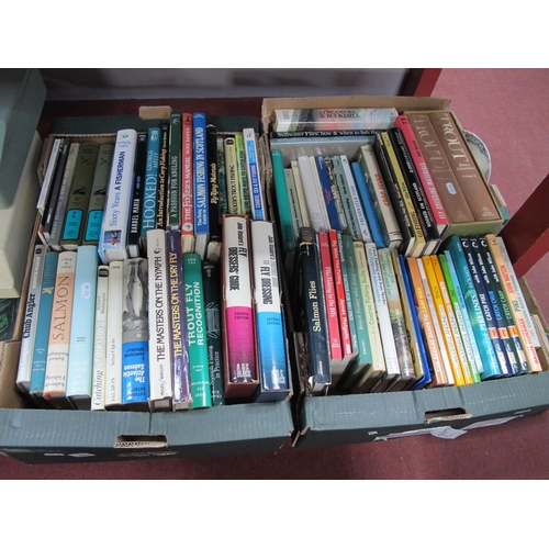 1072 - Books, mostly themed on fly fishing and fish, to incude Trout in two volumes by Ernest Schwiebert, e... 