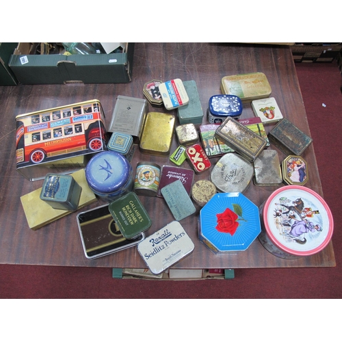 1090 - Tins - Rexall, Glucopin, Murray's Flake, Bournville, etc approx 30:- One Box [567796]