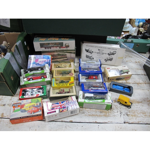 1112 - Boxed Toy Cars, to include Corgi Diecast, Lledo, Eddie Stobart and Yorkshire Tea, etc:- One Box