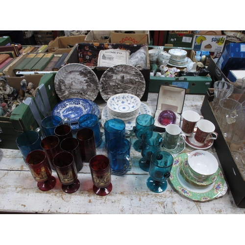 1118 - Caithness Paperweight 'Humming Bird' 23/1000 in original box, quantity of Iranian glassware with a c... 