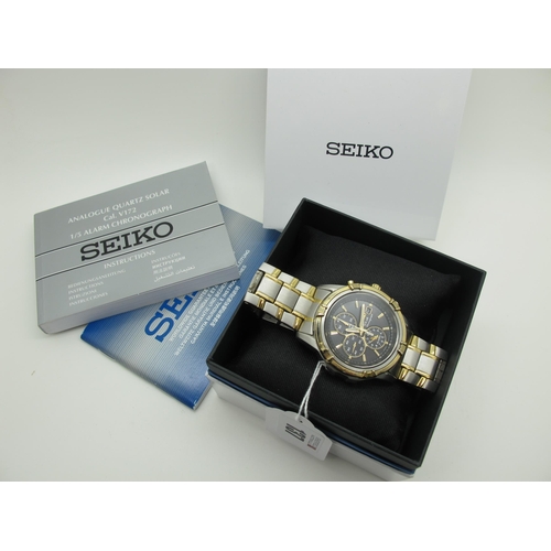 Seiko A Modern Solar Chronograph Gent s Wristwatch V172 0AJ0