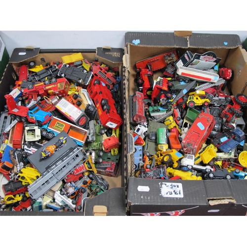 406 - A Quantity of Playworn Diecast Model Vehicles by Matchbox, Dinky Toys, Lledo, Corgi, Lonestar and Ot... 