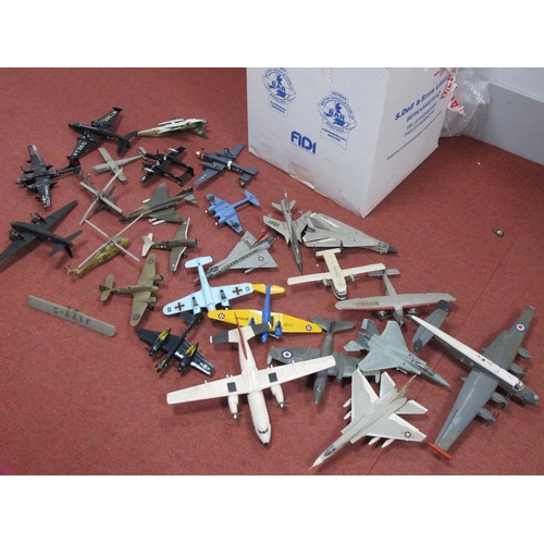 416 - Large Quantity of Built and Painted Plastic Model Kit Aircraft, mainly Military aircraft noted:- One... 