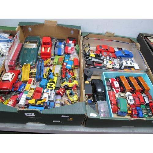 454 - A Quantity of Diecast Model Vehicles, by Corgi, Matchbox, Lledo and other, playworn and better:- Two... 