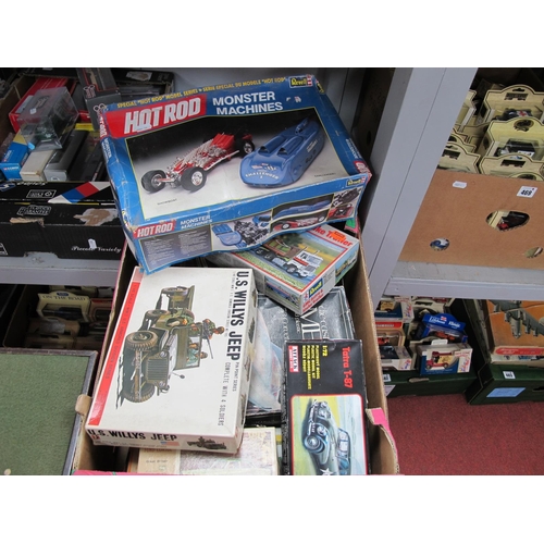 470 - Ten Plastic and Diecast Model Kits by Revell, Bandai, Airfix, Monogram and Other, including Revell H... 