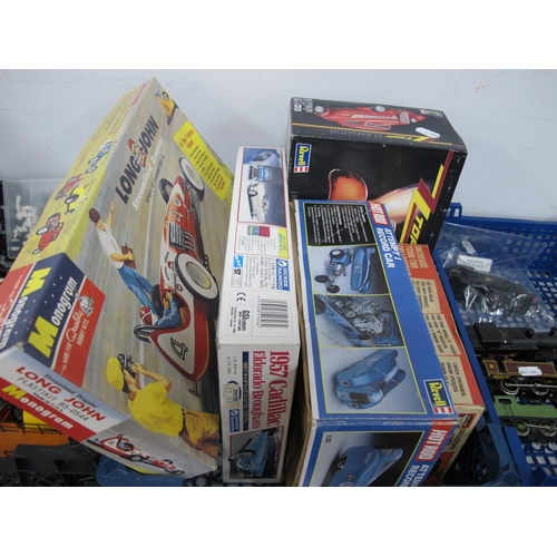 498 - Five Plastic Modl Vehicle Kits by Revell, Gunze Sangyo, Life-Like Monogram, to include Revell 1:24 #... 