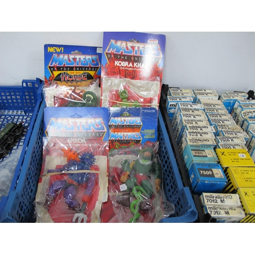 500 - Four Circa 1980's Mattel He-Man Masters of the Universe Plastic Action Figures with Original (opened... 