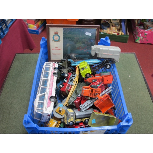 595 - A Quantity of Vintage Diecast Model Vehicles, by Dinky Toys, Corgi, Matchbox,  to include Thunderbir... 