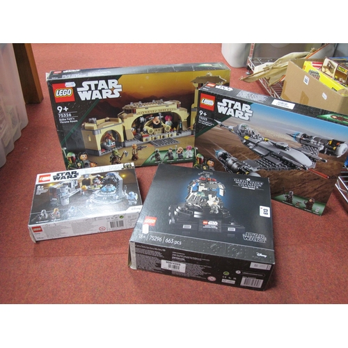 613 - Four Boxed Star Wars Themed Lego Sets, to include #75296 Darth Vader Meditation Chamber, #75325 The ... 