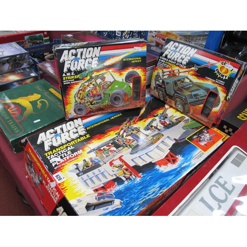 629 - Three Boxed Hasbro Action Force 'International Heroes' Plastic Toys, comprising of transportable tac... 