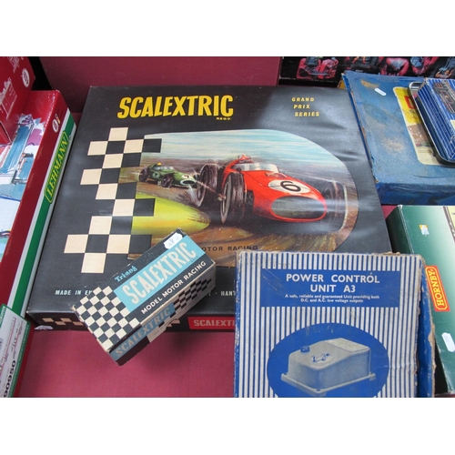 631 - A Boxed Scalextric (A Triang Product) Model No G.P.3 Motor Racing Slot Car, set featuring yellow car... 