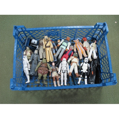 650 - Star Wars - Twenty-One Original Star Wars Figures, including Sand People, Power Droid, Darth Vader, ... 