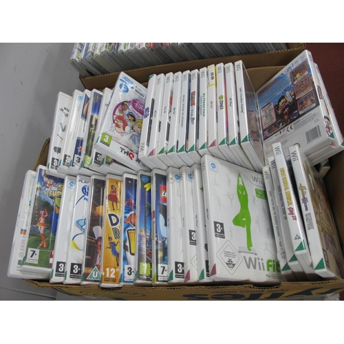 680 - Approximately Ninety Ninetendo Wii Games, to include Link's Crossbow Training, Carnival Funfair Game... 