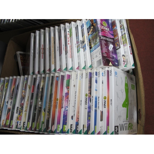 681 - Approximately Ninety Nintendo Wii Games, to include Ashes Cricket 2009, Rabbids Go Home, Colin McRae... 