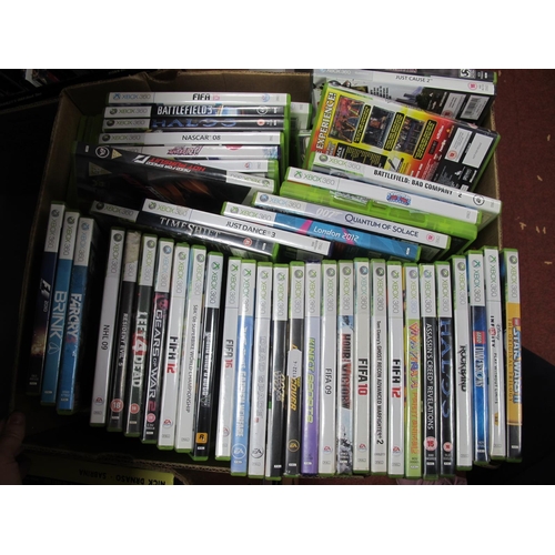 688 - Approximately One Hundred Microsoft XBox 360 Games, including 007 Legends, Battlefield Bad Company 2... 