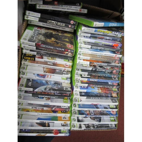 690 - Approximately One Hundred Microsoft XBox 360 Games, to include Far Cry Instincts Predator, Gears Of ... 