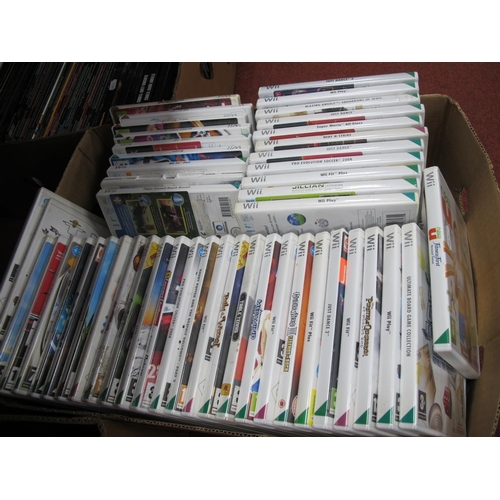 697 - Approximately One Hundred Nintendo Wii Games, to include Just Dance, The Ant Bully, Guitar Hero 5, W... 