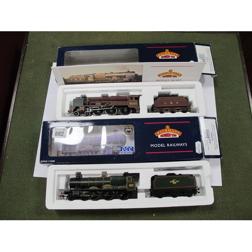 862 - Two Bachmann 'OO'Gauge/4mm Boxed-Steam Locomotives with Six Wheel Tenders, Ref No -DC hal Class BR g... 