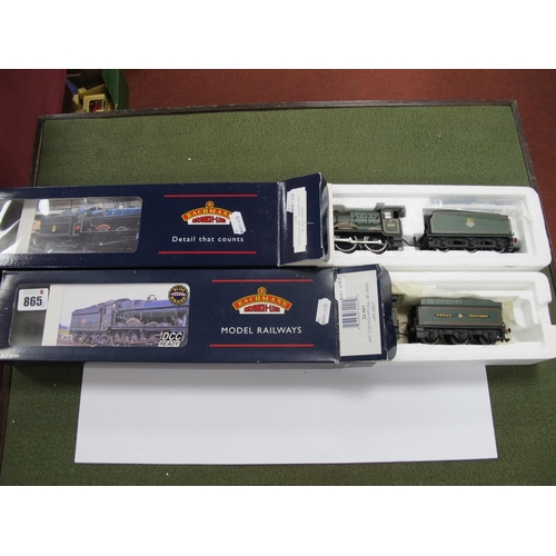 865 - Two Bachmann, 'OO' Gauge/4mm Boxed Steam 4-6-0 Locomotives with Six Wheel Tenders, Ref No 31-778 Hal... 