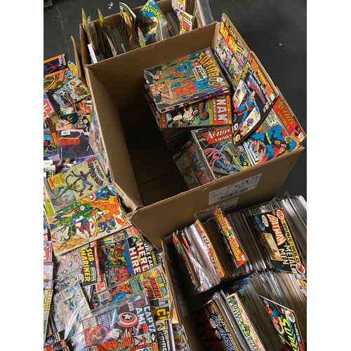 661 - Comics -  Over 1000 Comics Mainly American, Some British, from 1960s to modern, to include Silver Ag... 