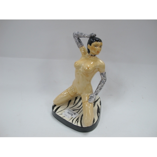 1278 - Peggy Davies Erotic Figurine 'Megan' artists original colourway 1/1 by Victoria Bourne, 21cm high