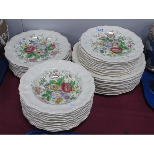 1200 - Royal Doulton 'Malvern' Dinner Ware, of approximately forty-four pieces.