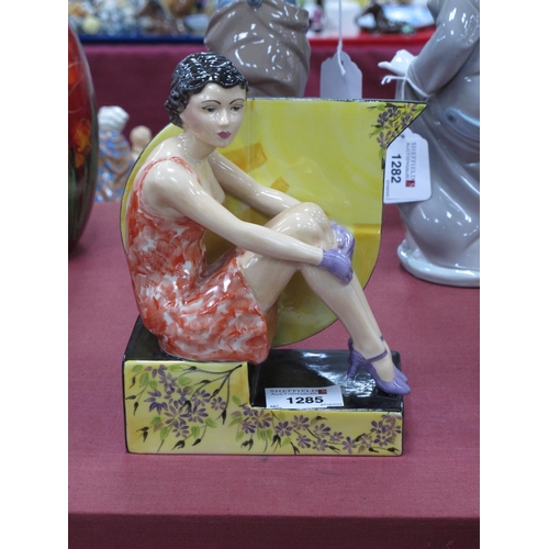 1285 - Peggy Davies 'Back in Time' Figurine, an artist's original proof by Victoria Bourne, 19cm high.