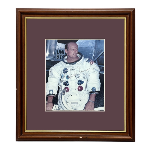 1400 - Apollo 12 Astronaut Pete Conrad, signed image (unverified) in black pen, image 23.5 x 18.5cm, Charle... 