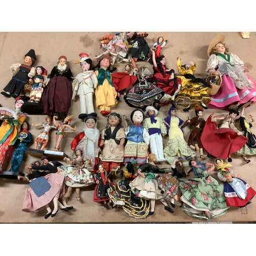 1417 - Over Thirty Costume Dolls, to include Roldan, Gardener, Layna, Soviet and other examples.