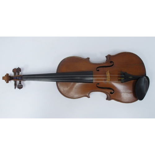 1328 - Francis Breton Bravete Fine French Violin, circa 1820 with one piece back, labeled to interior, leng... 