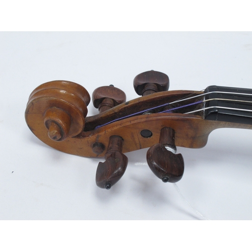 1328 - Francis Breton Bravete Fine French Violin, circa 1820 with one piece back, labeled to interior, leng... 