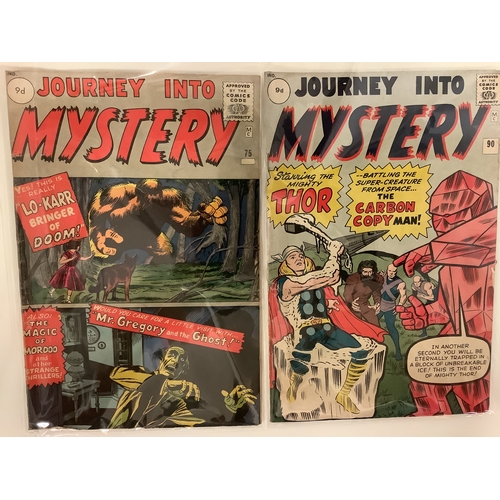 706 - Journey Into Mystery Marvel Comics, comprising #90 and #75, (Slight 