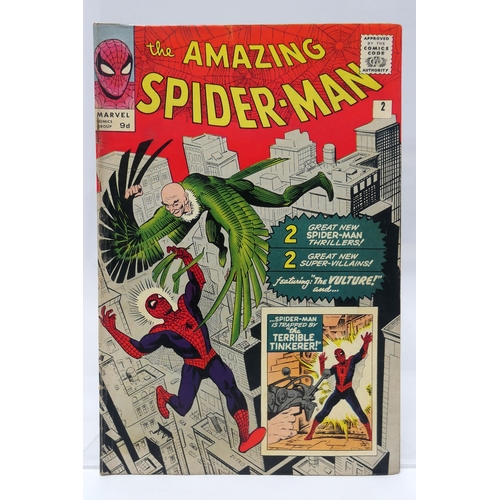 926 - Amazing Spider-Man #2 / No 2 Marvel Comic, 1963 9d, First appearance of The Vulture, Good vibrant co... 