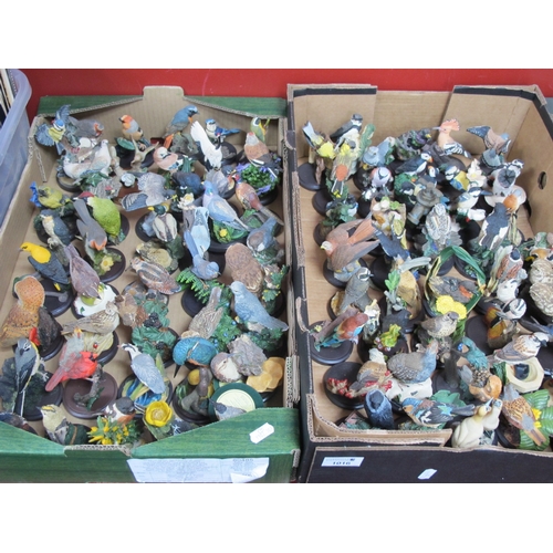 1016 - Resin Bird Figures, Eaglemoss 2002, The Bird Collection, over eighty:- Two Boxes.