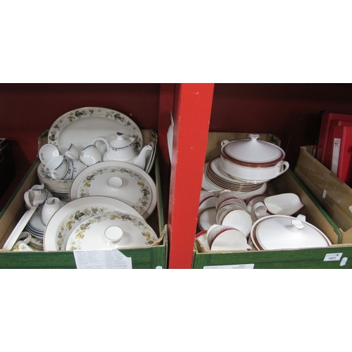 1021 - Paragon 'Holyrood', Grafton 'Majestic', Doulton 'Larchmont' & 'Old Colony' Table China:- Two Boxes.