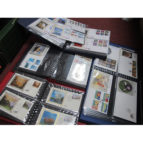 1040 - A Collection of Benham FDC's from Guernsey and Aldernay 1980's and 1990's, in four Benham binders, o... 