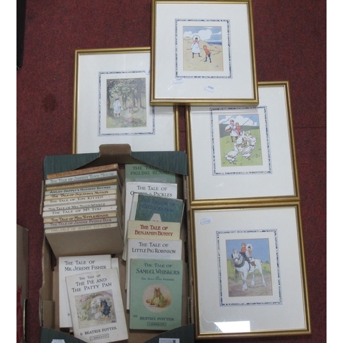 1048 - Beatrix Potter Books (20), together with four Hassall prints:- One Box.