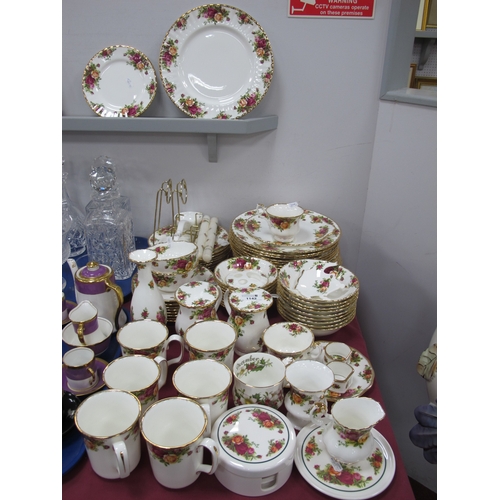 1142 - Royal Albert 'Old Country Roses, Table China, of approximately seventy pieces including, 26.5cm dinn... 