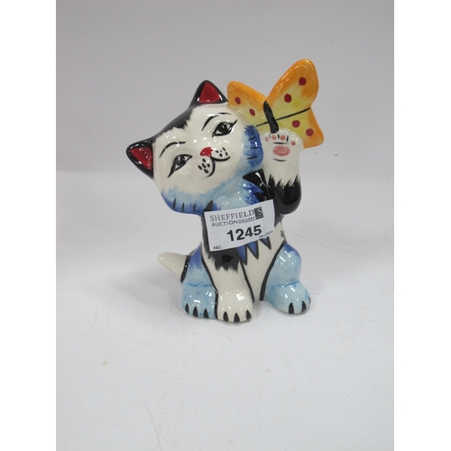 1245 - Lorna Bailey - Fly By the Cat, 13.5cm high.