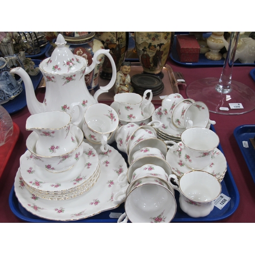 1258 - Richmond 'Rose Time' Table China, of thirty-four pieces, including a coffee pot.