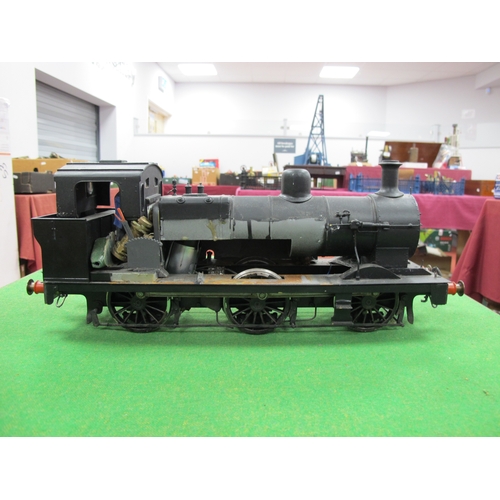 619 - A Piko 'G' Gauge 0-6-0 Diesel Shunter, unnamed, finished overall satin black, fair condition with da... 