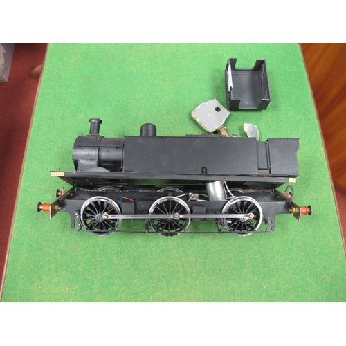 619 - A Piko 'G' Gauge 0-6-0 Diesel Shunter, unnamed, finished overall satin black, fair condition with da... 