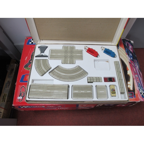 650 - Slot car interest to include Faller #4003 Auto Motor Und Sport set comprising of two slot cars, trac... 