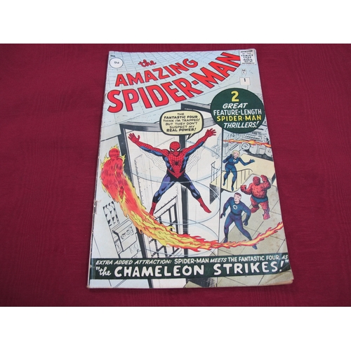 927 - Amazing Spider-Man #1 / No 1 Marvel Comic,1963 9d, First appearance of Spiderman in his own comic an... 