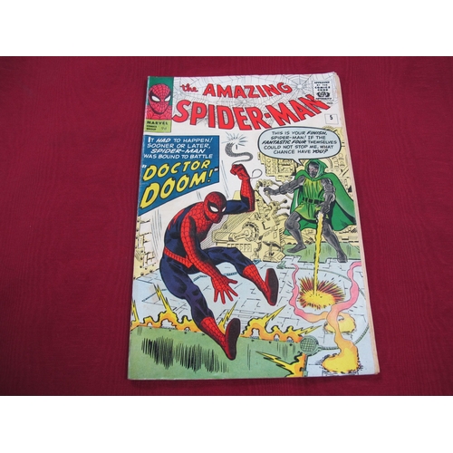 924 - Amazing Spider-Man #5 / No 5 Marvel Comic, 1963 9d, Good vibrant colours, complete, flat and unfolde... 