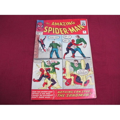 925 - Amazing Spider-Man #4 / no 4 Marvel Comic, 1963 9d, First appearance of The Sandman, Good vibrant co... 