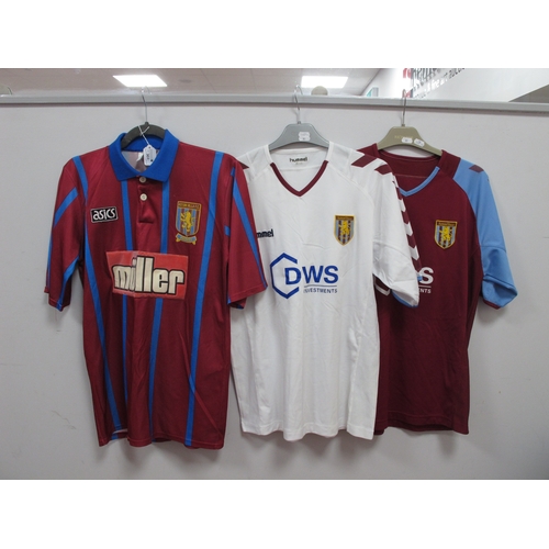 Football Shirts - Aston Villa, Asics home 'Muller' logo size S, Hummel ...