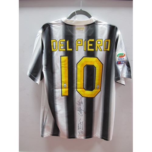 321 - Alessandro Del Piero, Juventus Number 10 Large Home Shirt, by Nike, featuring 'Betclic' logo, Serie ... 